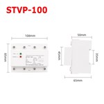 Protecteur de surtension et de sous-tension triphasé amélioré STVP100