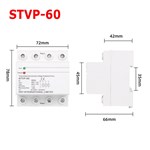 Dispositif de protection de tension à rétablissement automatique triphasé STVP60